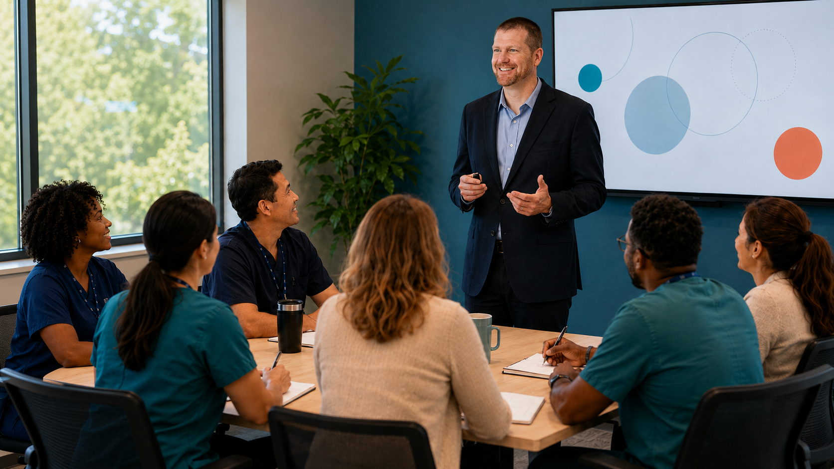 Matt Bennett leading a live training workshop for organizational teams